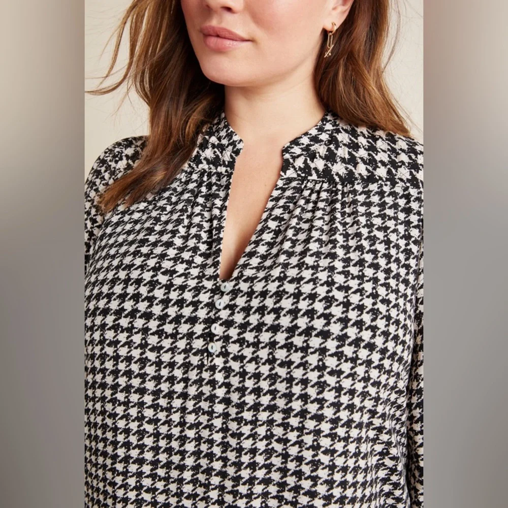 Anthropologie Maeve Sterling Houndstooth Tunic Dress - Picture 6 of 9